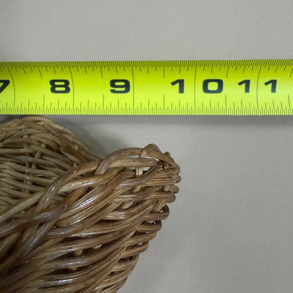 Vintage Wicker Umbrella Wall Basket Hanging Parasol Planter MCM Cottagecore